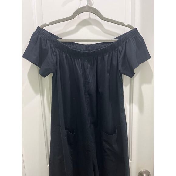 Mara Hoffman Swim Blanche Wide Leg Black Jumper Sz S - Picture 4 of 8